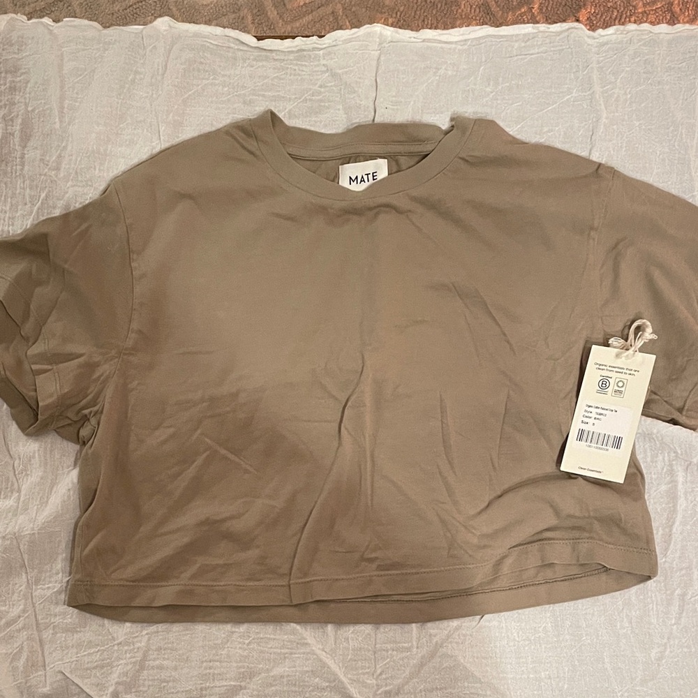 MATE the Label Classic Tan Crop Top